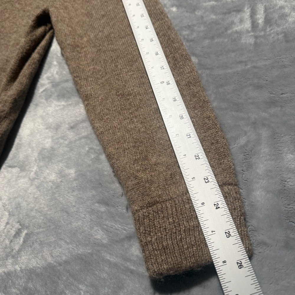 Pendelton Men's Tan Beige Shetland Wool Cardigan Sweater Size L - Picture 9 of 10
